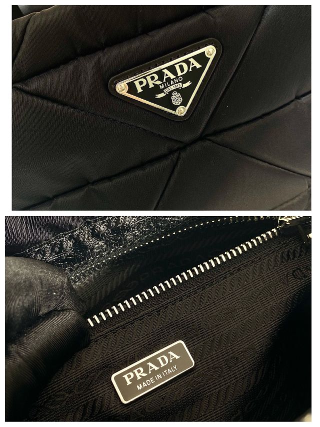 Prada original nylon small handbag 1BG380 black