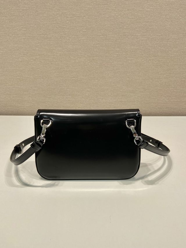 Prada original smooth calfskin small shoulder bag 2VD061 black