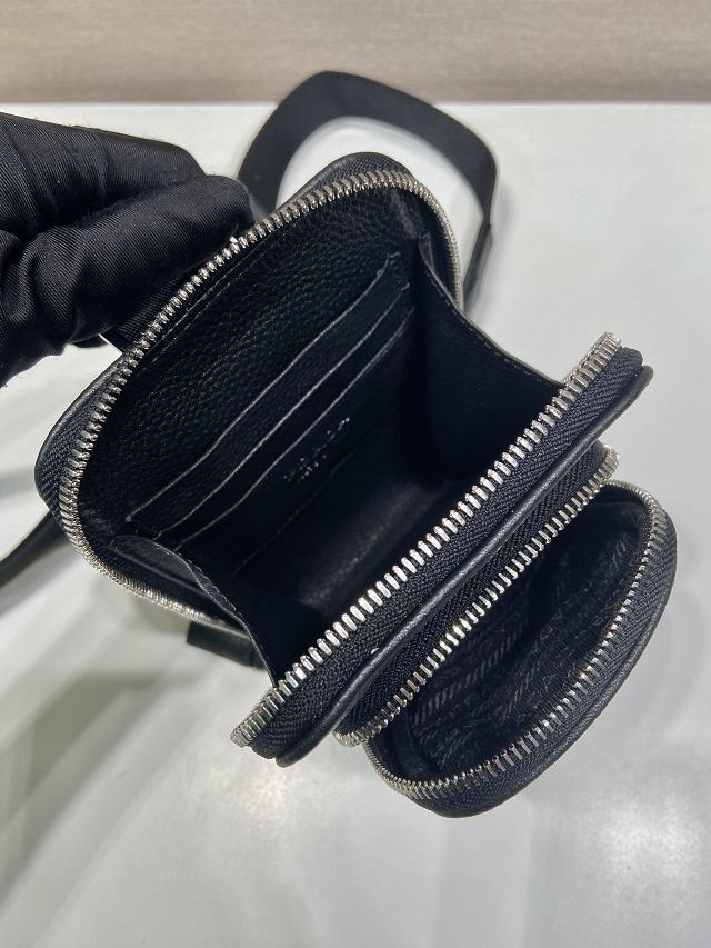 Prada original calfskin smartphone case 2VH195 black