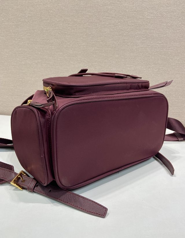 Prada original nylon medium backpack 1BZ081 bordeaux