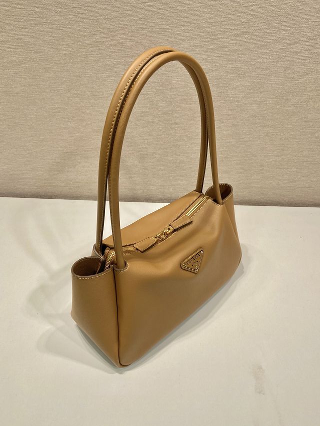 Prada original calfskin darling medium shoulder bag 1BA444 brown