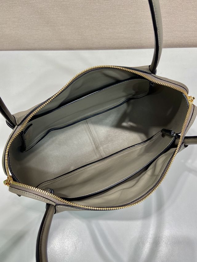 Prada original calfskin darling medium shoulder bag 1BA444 grey