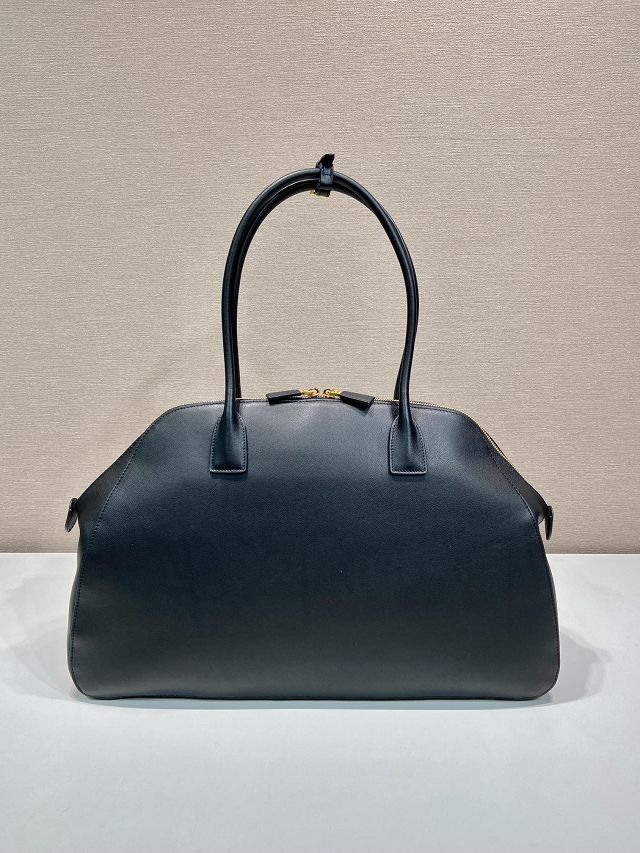 Prada original calfskin large tote bag 1BG506 black