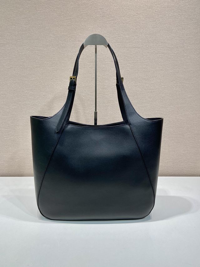 Prada original calfskin medium tote bag 1BG512 black