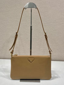 Prada original calfskin pouch 1BC238 brown