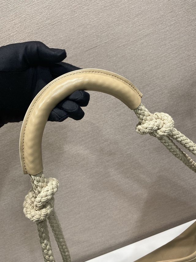 Prada original nylon mariner large shoulder bag 1BC244 beige