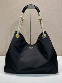 Prada original nylon mariner large shoulder bag 1BC244 black