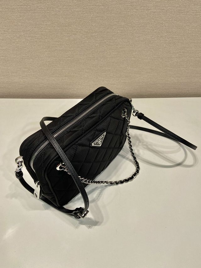 Prada original nylon small camera bag 1BD642 black
