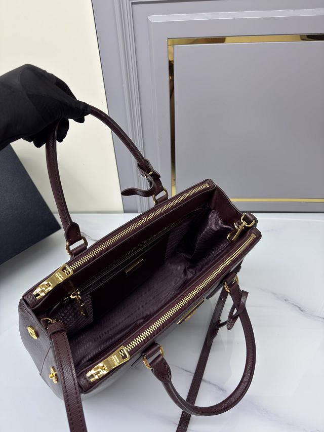 Prada original saffiano calfskin galleria large bag 1BA274 bordeaux