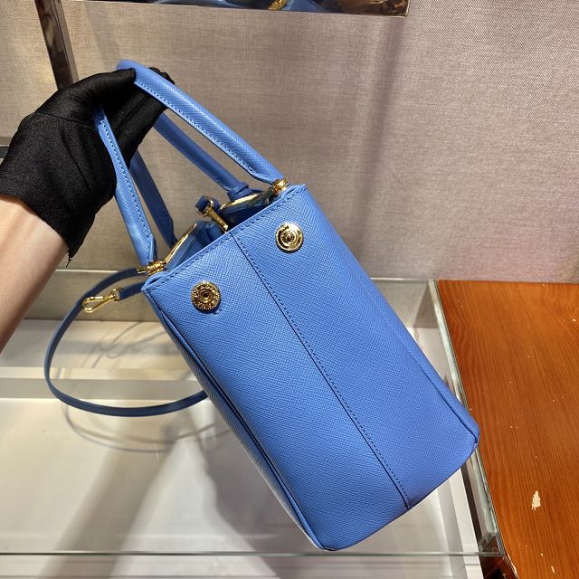 Prada original saffiano calfskin galleria medium bag 1BA863 blue