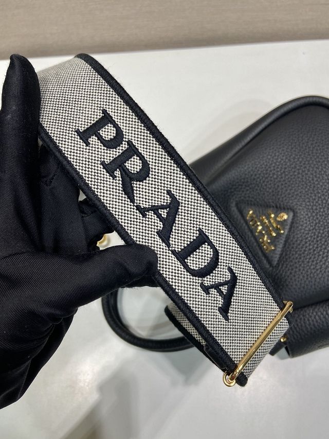 Prada original calfskin mini tote bag 1BA362 black