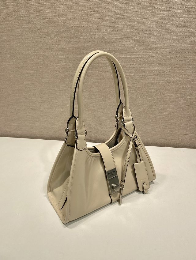 Prada original calfskin mini tote bag 1BG580 beige