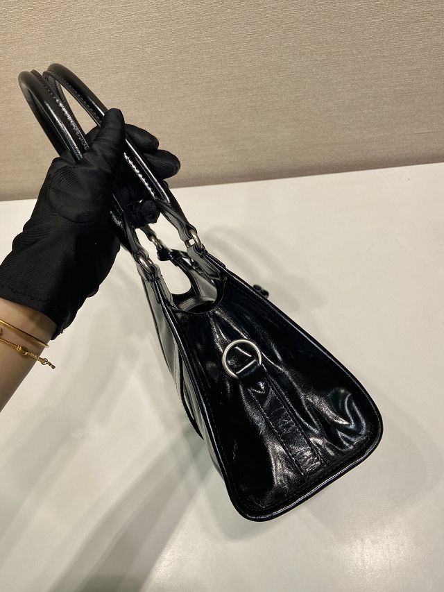 Prada original calfskin mini tote bag 1BG580 black