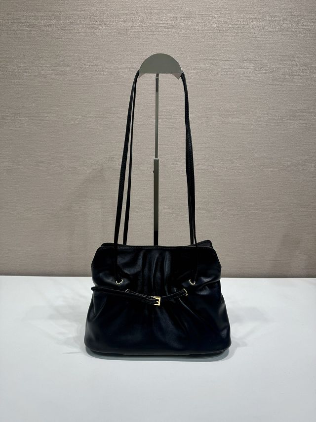 Prada original lambskin dada small bag 1BG586 black