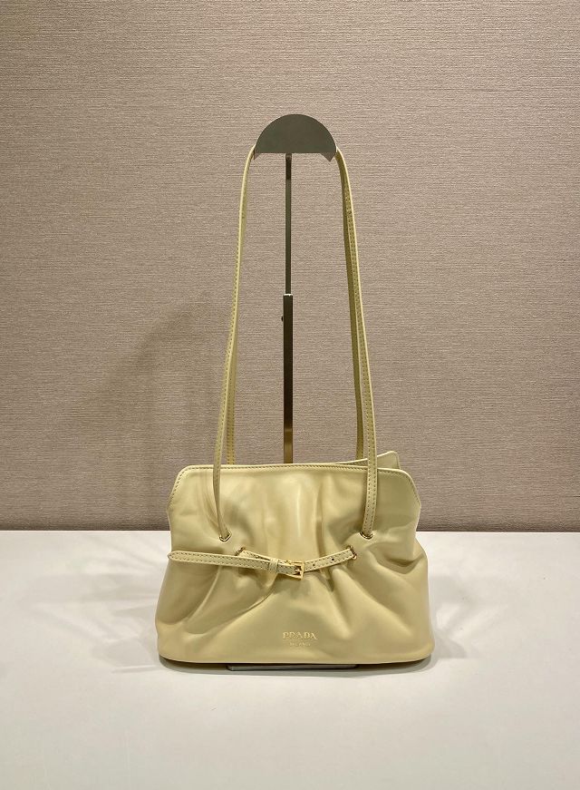 Prada original lambskin dada small bag 1BG586 yellow