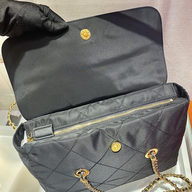 Prada original nylon large tote bag 1BD630 black