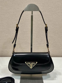 Prada original calfskin shoulder bag 1BD345 black