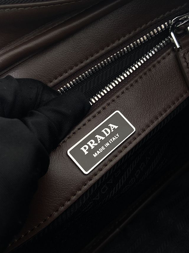 Prada original calfskin shoulder bag 2VH189 black