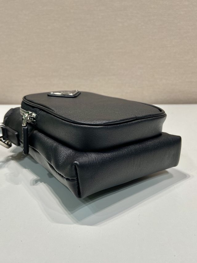 Prada original calfskin smartphone case 2ZH155 black