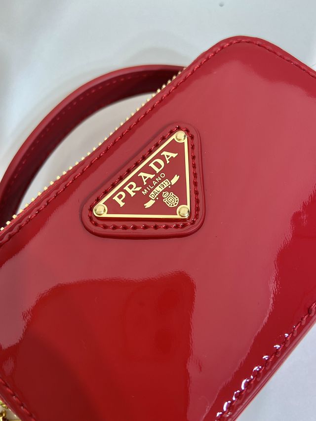Prada original patent leather mini pouch 1NR025