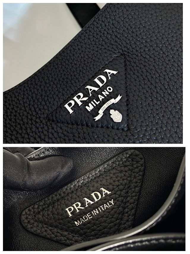 Prada original calfskin large tote bag 1BG338 black