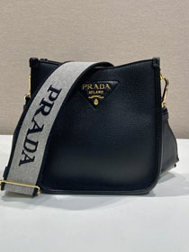 Prada original calfskin mini shoulder bag 1BH191 black