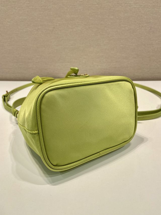 Prada original nylon 1978 mini bucket bag 1BE067 green