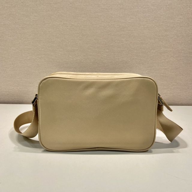 Prada original nylon small shoulder bag 1BC167 apricot