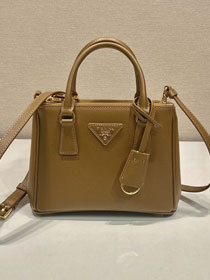 Prada original saffiano calfskin galleria mini bag 1BA906 brown