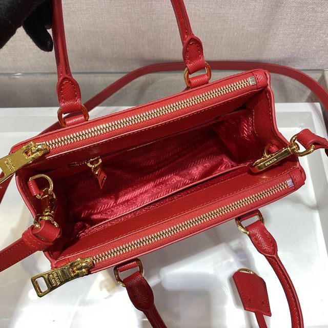 Prada original saffiano calfskin galleria mini bag 1BA906 red