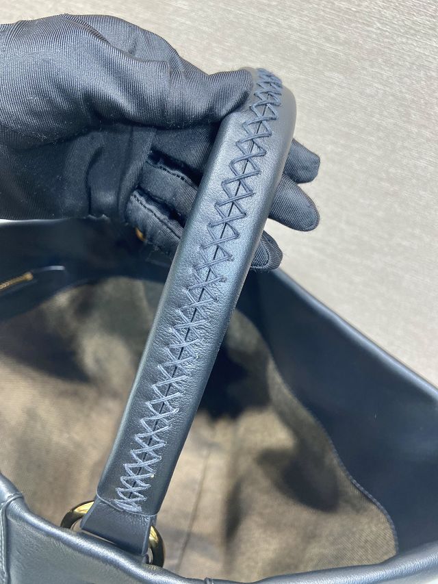 Prada original calfskin large tote bag 1BC219 black