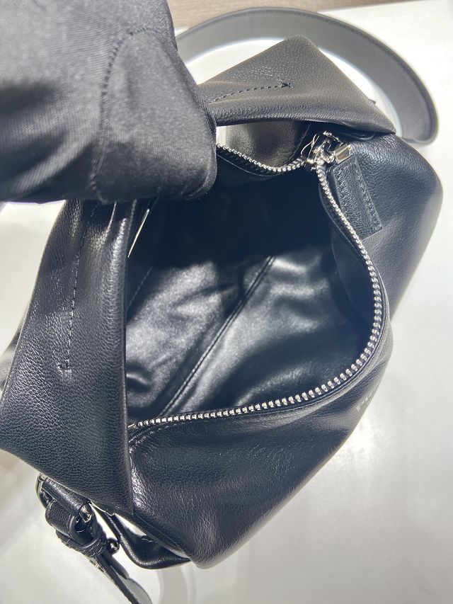 Prada original calfskin shoulder bag 2VH188 black