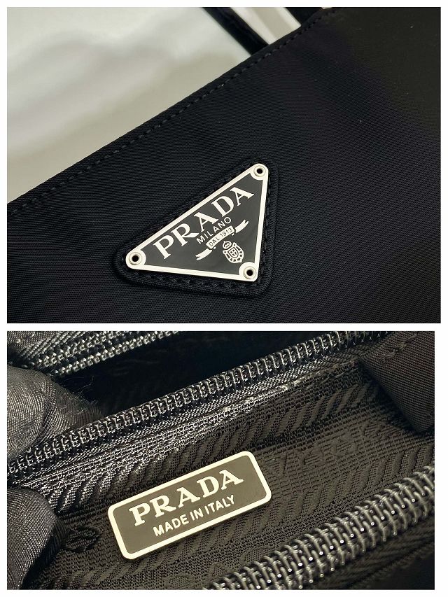 Prada original nylon small tote bag B6247 black