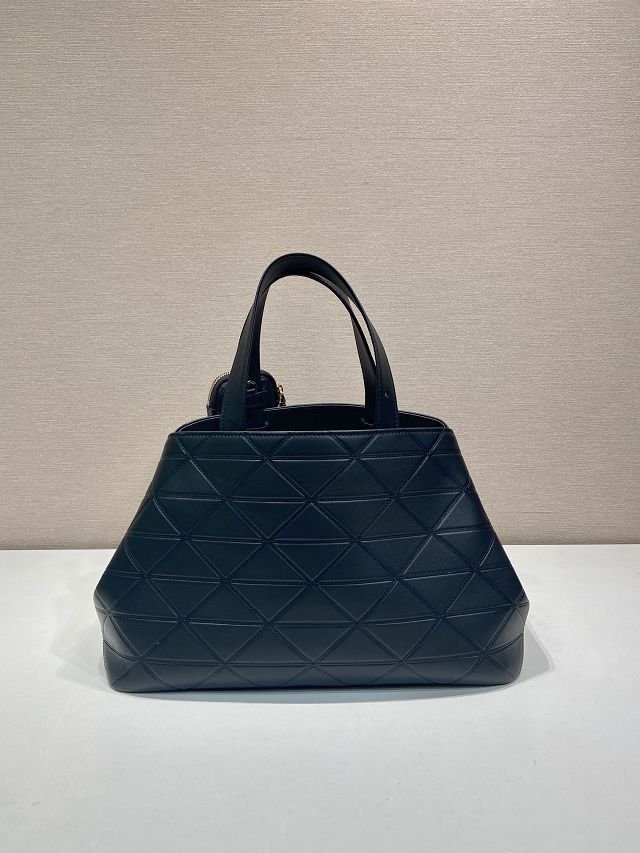 Prada original calfskin large tote bag 1BG547 black