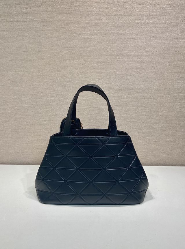 Prada original calfskin medium tote bag 1BG545 black 