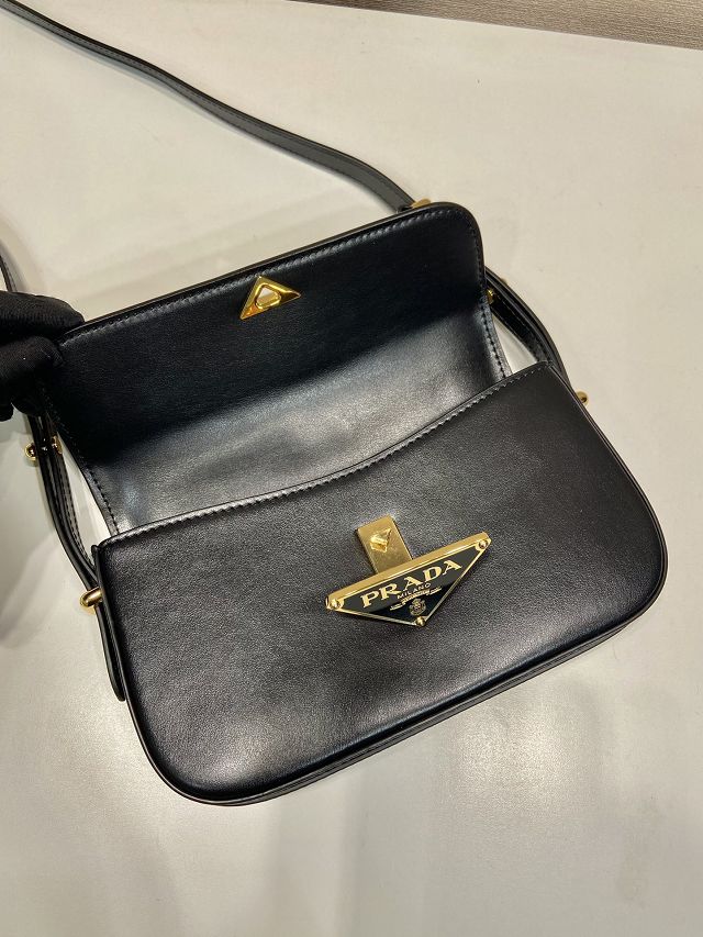 Prada original calfskin mini shoulder bag 1BD339 black