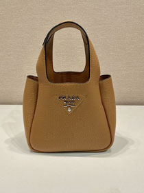 Prada original calfskin mini tote bag 1BA349 caramel