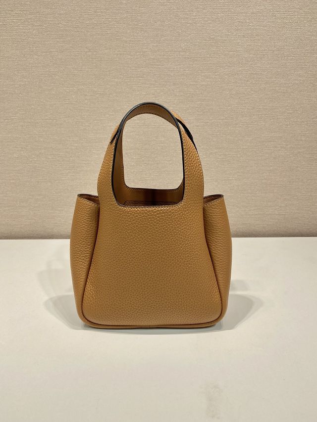 Prada original calfskin mini tote bag 1BA349 caramel