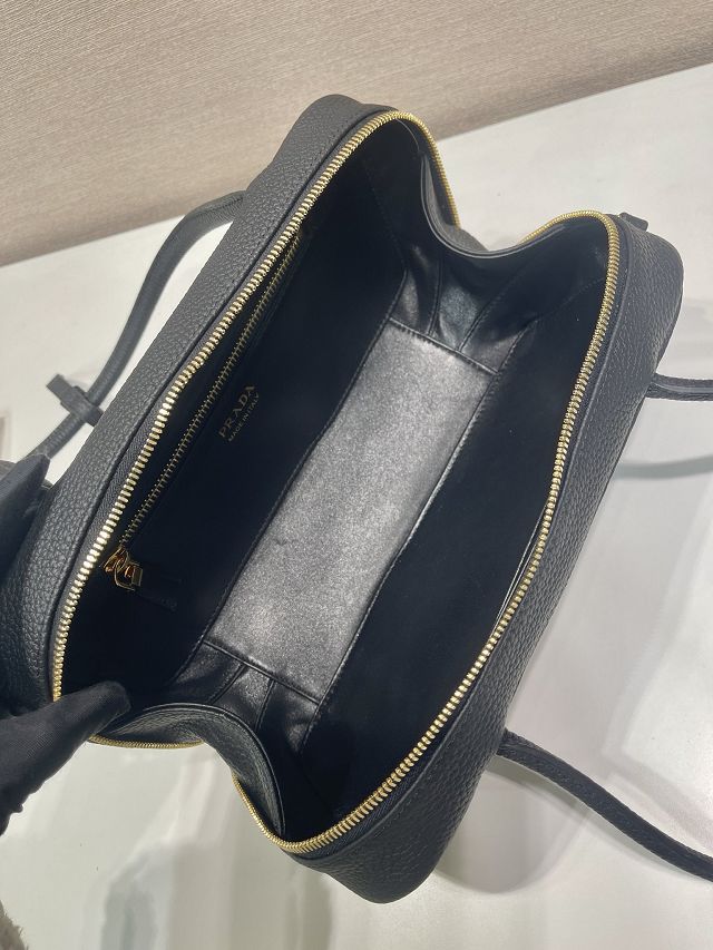 Prada original calfskin shoulder bag 1BB126 black