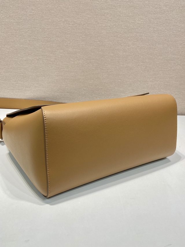 Prada original calfskin shoulder bag 2VD068 caramel