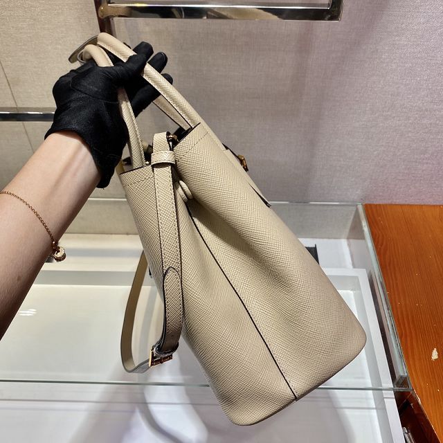 Prada original saffiano calfskin galleria large bag 1BG775 beige