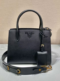 Prada original saffiano calfskin galleria medium bag 1BA156 black