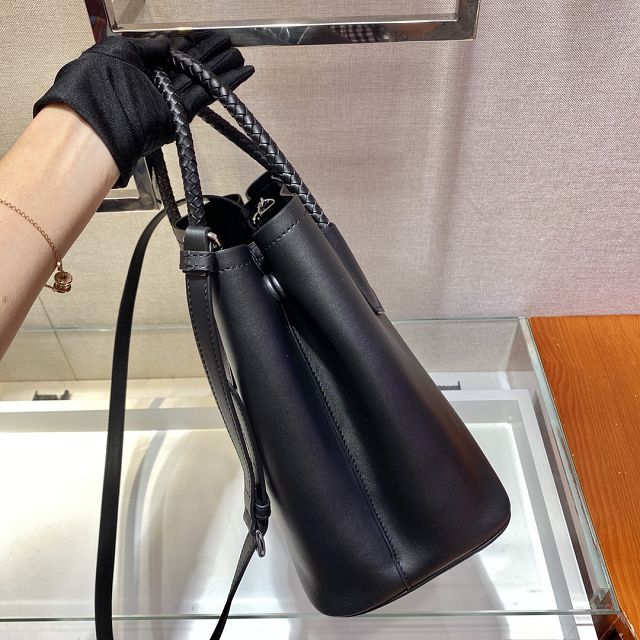 Prada original soft calfskin galleria large bag 1BG775 black