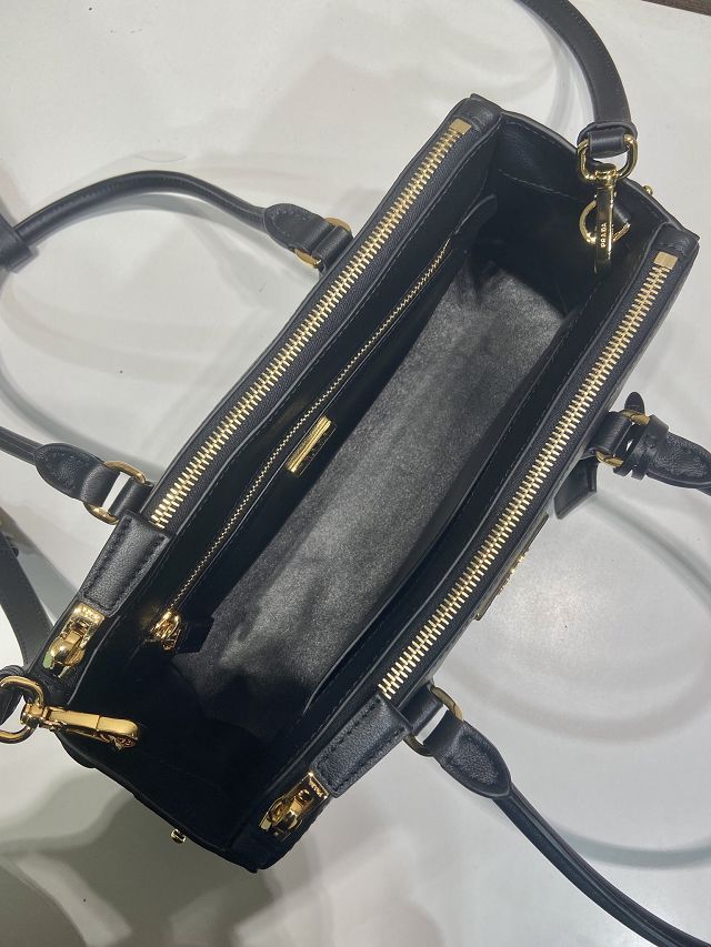 Prada original soft calfskin galleria medium bag 1BA457 black