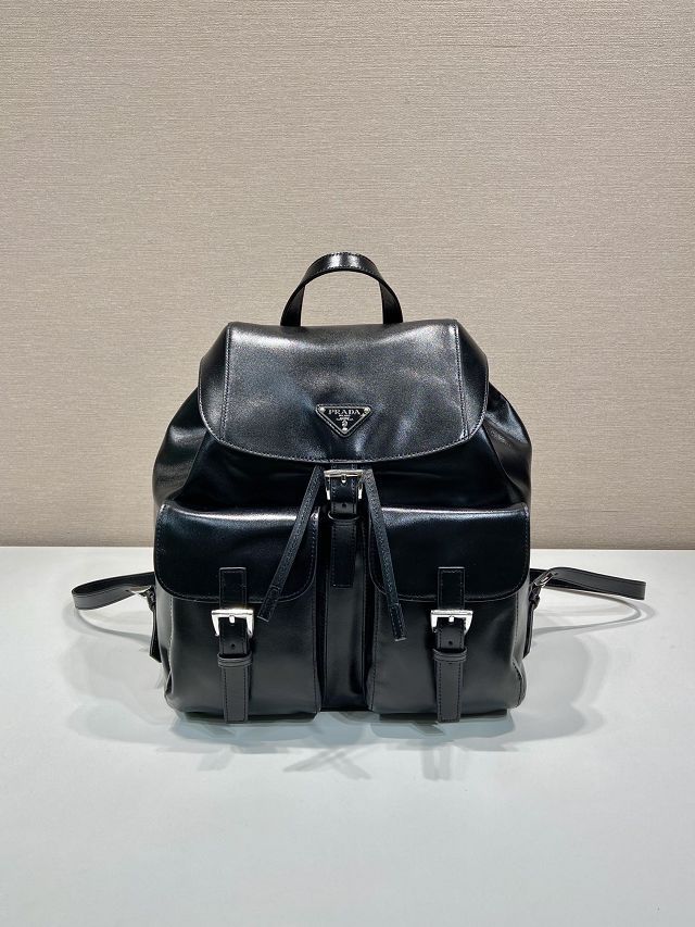 Prada original calfskin medium backpack 1BZ811 black