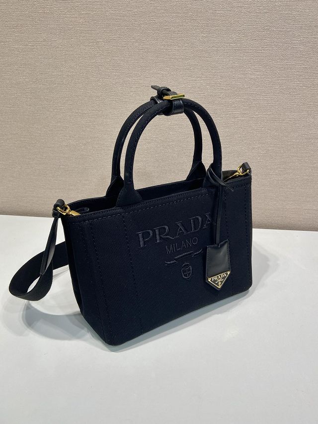 Prada original canvas jardiniere small handbag 1BG464 black