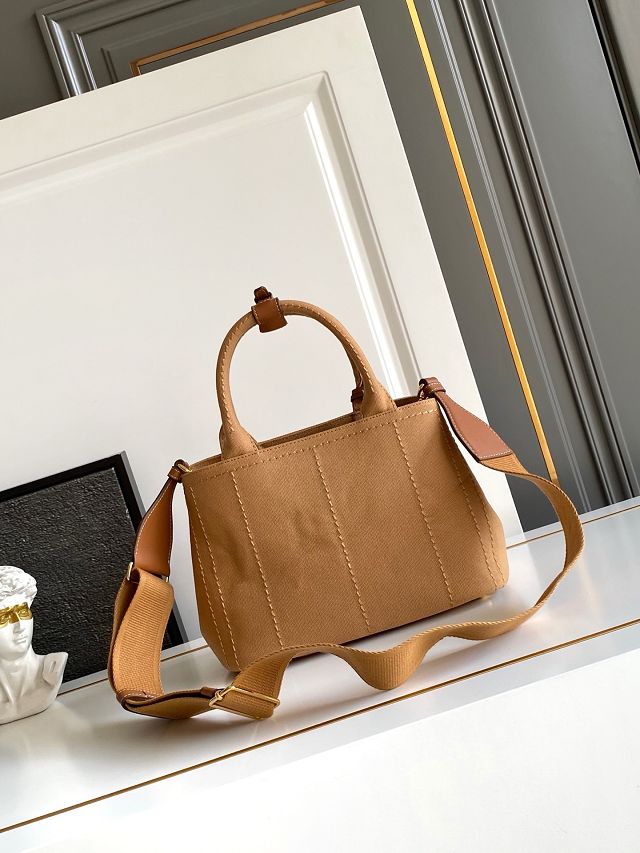 Prada original canvas jardiniere small handbag 1BG464 tabacco
