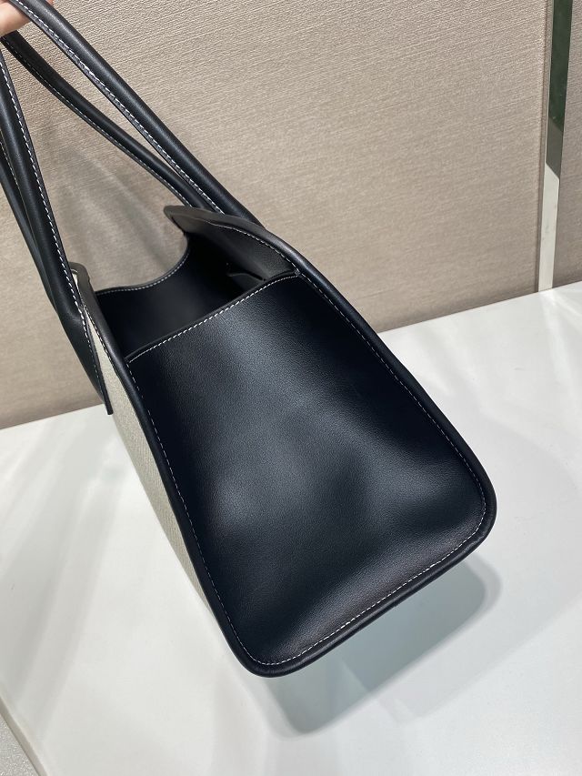 Prada original canvas top handle bag 1BG572 black