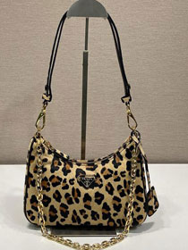 Prada original fabric re-edition mini bag 1BC204 brown