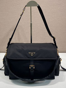 Prada original nylon explore large shoulder bag 1BD391 black